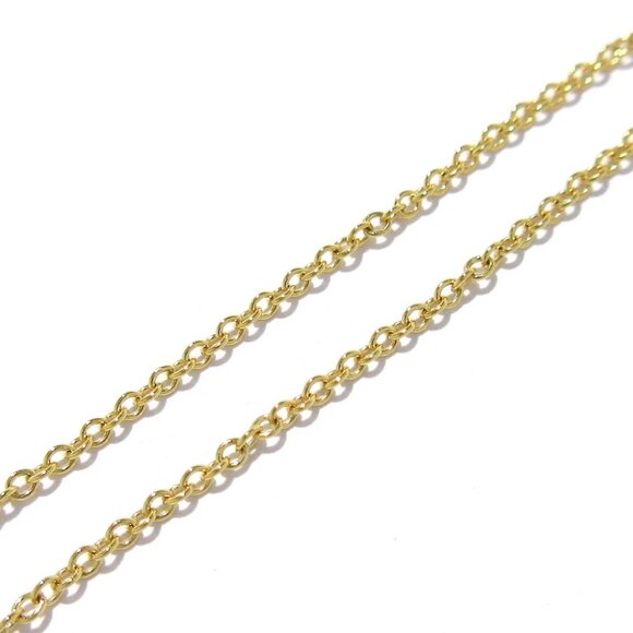 Auth TIFFANY & Co. By The Yard - 18K Yellow Gold Diamond Necklace - Picture 3 of 8